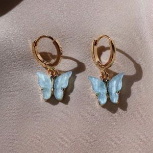 Blue Butterfly Earrings